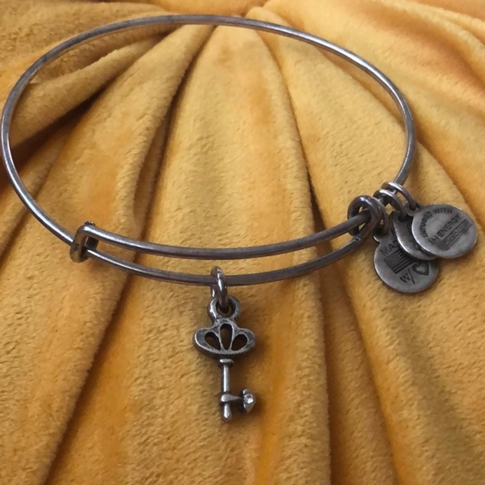 Alex and Ani Key charm bracelet.